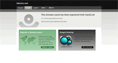 Desktop Screenshot of lebovic.net